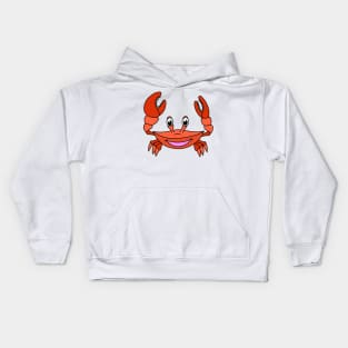 Cute Happy Red Crab Sea Animal Kids Hoodie